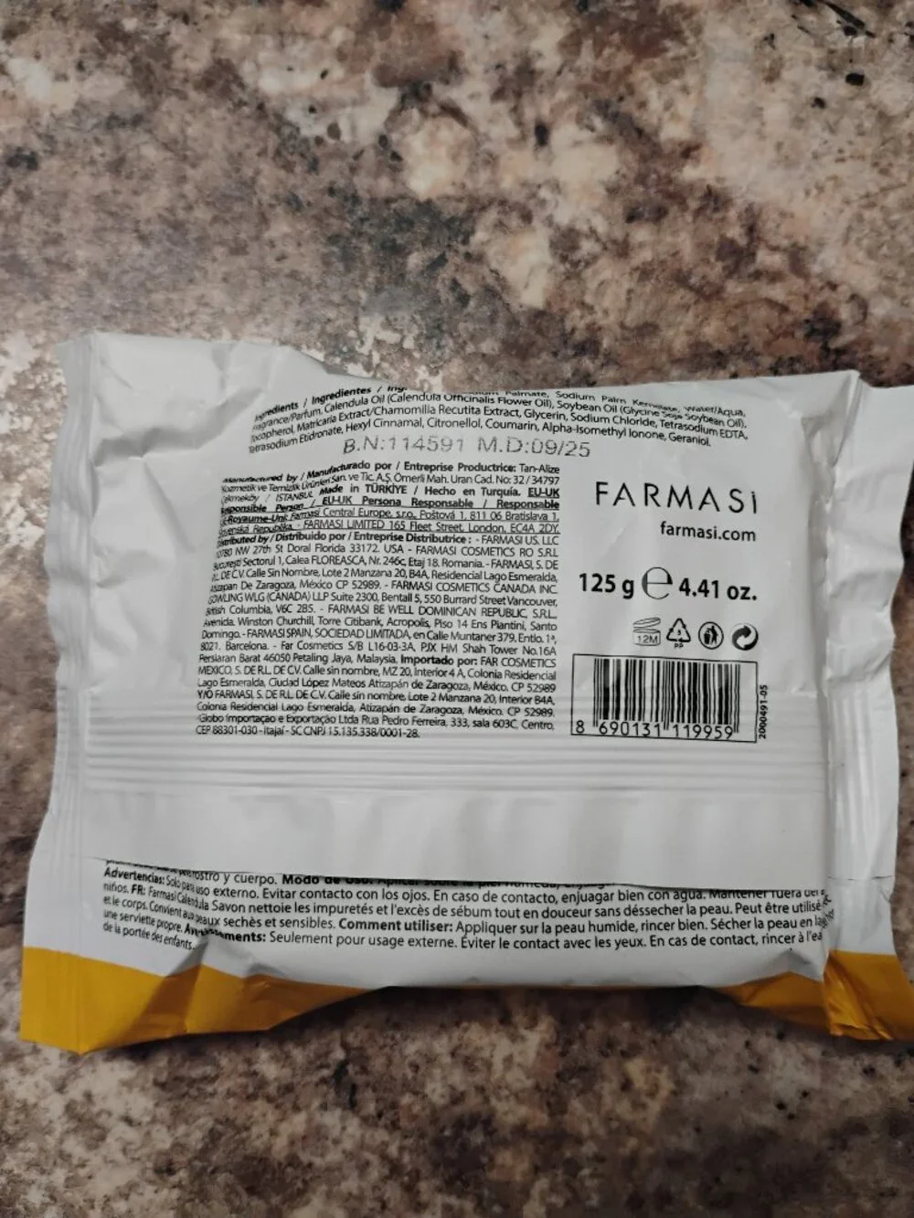 Calendula Soap Farmasi for Body and Face 125 g 4.41 oz